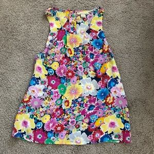 Forever 21 Silk Racerback Floral Tank